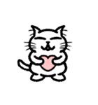 シロねこスタンプฅ^-ω-^ฅ（個別スタンプ：24）