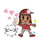 ザイバツサンタ とザイ子ちゃん（個別スタンプ：1）