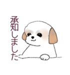 Stickers_Shih Tzu_d シーズースタンプ（個別スタンプ：7）