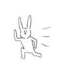 もち助のうさぎのうさぎ（個別スタンプ：1）