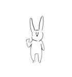 もち助のうさぎのうさぎ（個別スタンプ：3）