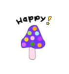 愉快な仲良しキノコちゃん（個別スタンプ：4）