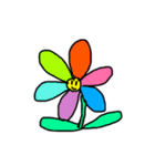 カラフルな動物？人間？生きもの？花？（個別スタンプ：7）