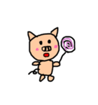 カラフルな動物？人間？生きもの？花？（個別スタンプ：22）