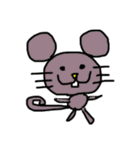 カラフルな動物？人間？生きもの？花？（個別スタンプ：35）