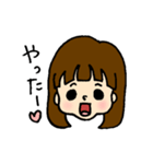 手描きむすめちゃんスタンプ（個別スタンプ：1）