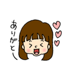 手描きむすめちゃんスタンプ（個別スタンプ：6）