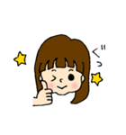 手描きむすめちゃんスタンプ（個別スタンプ：8）