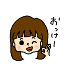 手描きむすめちゃんスタンプ（個別スタンプ：15）