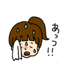手描きむすめちゃんスタンプ（個別スタンプ：38）