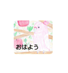 可愛い動物達のスタンプ3 色鉛筆画（個別スタンプ：6）