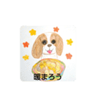 可愛い動物達のスタンプ3 色鉛筆画（個別スタンプ：26）