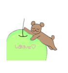 くまスタンプno.1（個別スタンプ：3）