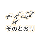 ウルドゥー・日本語スタンプ Urdu-Japanese（個別スタンプ：9）