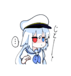 イルカのおんなのこスタンプ（個別スタンプ：3）