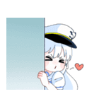 イルカのおんなのこスタンプ（個別スタンプ：5）