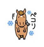 お母さんは競走馬 冬編（個別スタンプ：24）