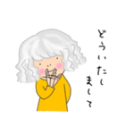 グレイヘアのミーさん（個別スタンプ：32）