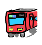 僕の好きな赤い電車スタンプ（個別スタンプ：3）