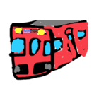 僕の好きな赤い電車スタンプ（個別スタンプ：8）