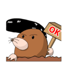 ヤンキーもぐら（個別スタンプ：1）