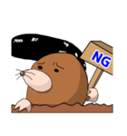 ヤンキーもぐら（個別スタンプ：2）