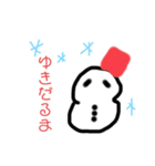 雪だるま〜(*^ω^*)（個別スタンプ：1）