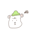 感情豊かなしろくま（個別スタンプ：4）