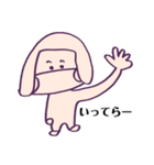 おかっぱマスク(おんまゆver.)（個別スタンプ：7）