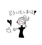 大人可愛いファショナブルスタンプ（個別スタンプ：18）