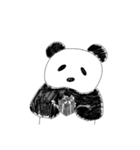 無言白黒パンダ（個別スタンプ：5）