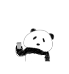 無言白黒パンダ（個別スタンプ：8）