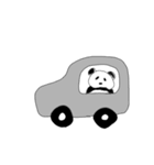 無言白黒パンダ（個別スタンプ：12）