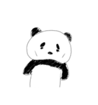 無言白黒パンダ（個別スタンプ：15）
