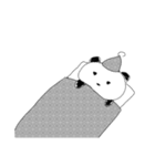 無言白黒パンダ（個別スタンプ：16）