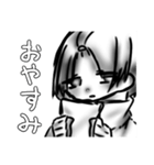 ものくろじゃーじゆうのちゃん（個別スタンプ：4）