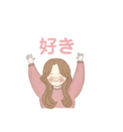 女の子とうさちゃんず（個別スタンプ：1）
