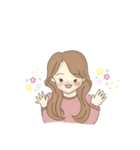 女の子とうさちゃんず（個別スタンプ：2）