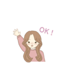 女の子とうさちゃんず（個別スタンプ：4）
