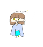 大人ぶる女の子（個別スタンプ：1）