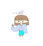 大人ぶる女の子（個別スタンプ：3）