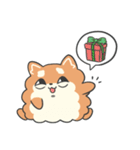 台湾の柴犬ハッピーピピメリークリスマス編（個別スタンプ：33）