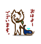 さすらいねこおかか おはようスタンプ編（個別スタンプ：3）