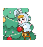 バニーガールジャンプメリークリスマス（個別スタンプ：12）