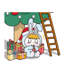 バニーガールジャンプメリークリスマス（個別スタンプ：16）