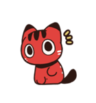 赤べこ猫LINEスタンプ（個別スタンプ：1）