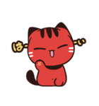 赤べこ猫LINEスタンプ（個別スタンプ：4）