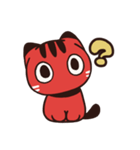 赤べこ猫LINEスタンプ（個別スタンプ：5）