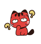 赤べこ猫LINEスタンプ（個別スタンプ：6）