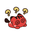 赤べこ猫LINEスタンプ（個別スタンプ：7）